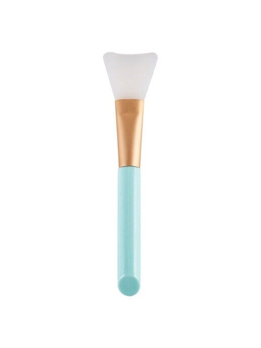 Silicone brush for applying cosmetic masks