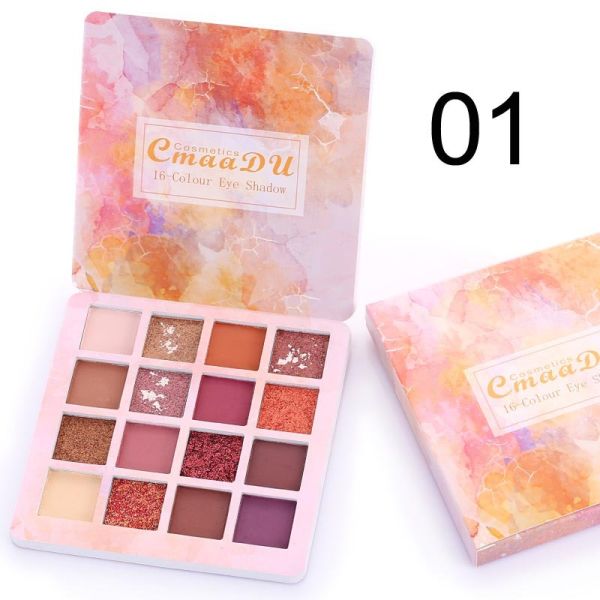 Eyeshadow palette 16 colors CmaaDU 16-Color Eye Shadow 01