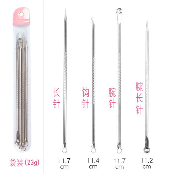 Professional 4-Piece Tool Set for Acne and Blackhead Removal