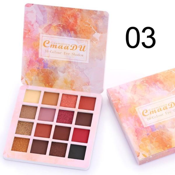 Eyeshadow palette 16 colors CmaaDU 16-Color Eye Shadow 03