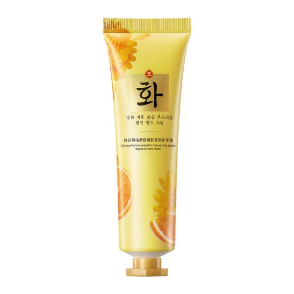 Hand cream with chrysanthemum and grapefruit scent HANFEN Chrysanthemum Grapefruit Moisturizing Tender Fragrance Hand Cream, 30g