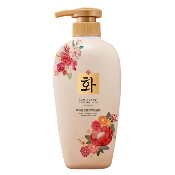 Perfumed hair mask with rose scent Hanfen Rose fragrance luxury softening hair mask, 500 ml