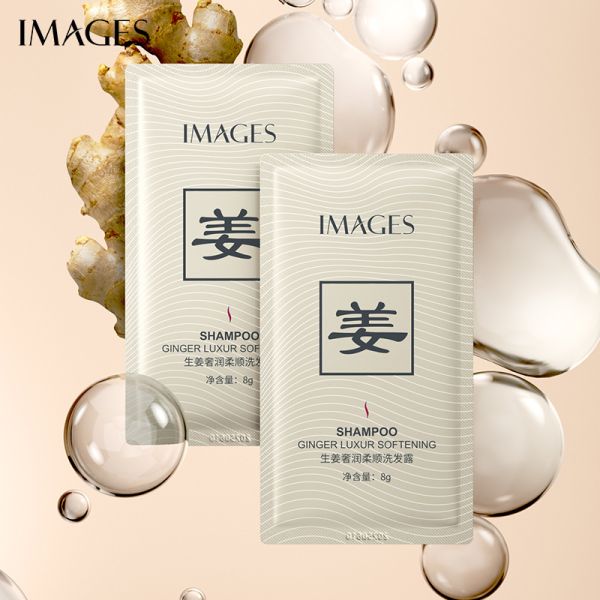 Hair shampoo with ginger extract Images Shampoo Ginger Luxur Softening, 8 g