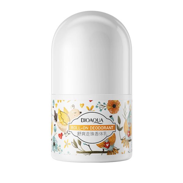 Roll-on deodorant with floral scent (orange)